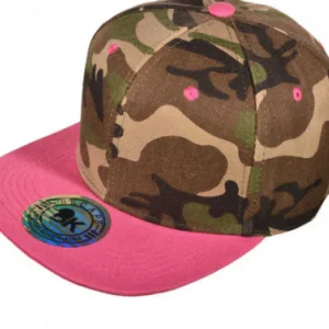Camo Snapback With Matching Flatbill Hat