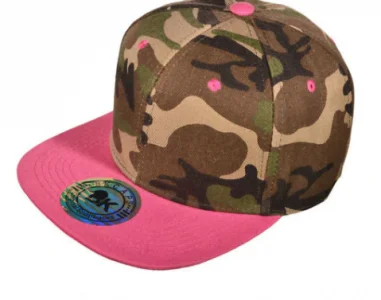 Camo Snapback With Matching Flatbill Hat