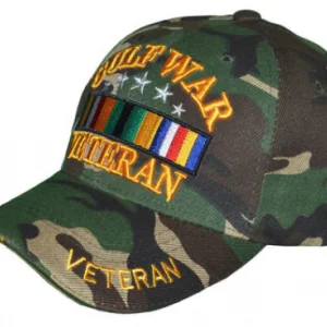 Gulf War Military Hat With Embroidered Cap