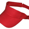 plain red sun visor
