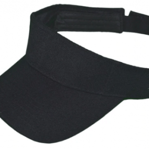 plain black sun visor