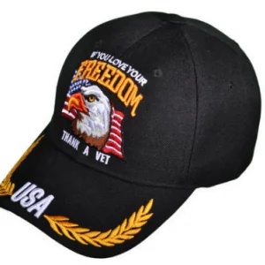military Patriot Hat "If You Love Your Freedom Thank a Vet"