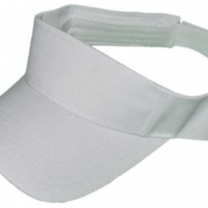 plain white sun visor