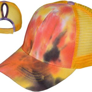 multiple color trucker hat tie