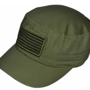 Camo Cadet Hat With USA Patch
