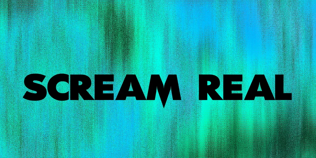 scream teal fonts