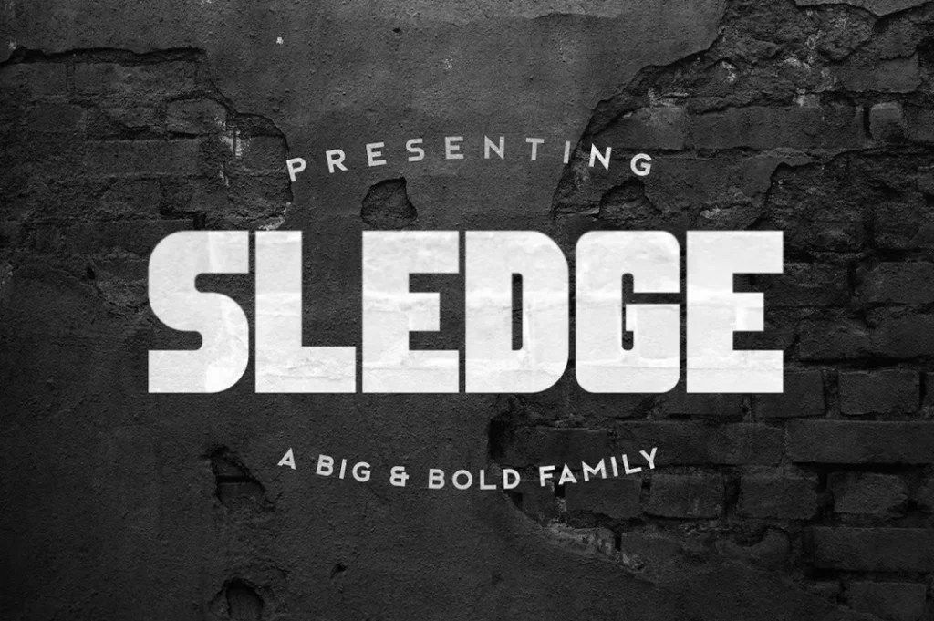 sledge fonts